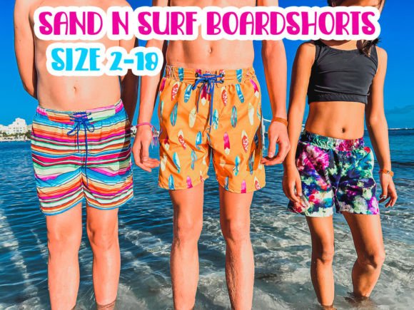 Sand N Surf Kids Boardshort Pdf Pattern Graphic Sewing Patterns By lifesewsavory