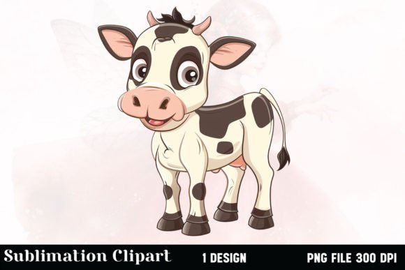 Watercolor Cow Clipart Graphic Illustrations By Vertex