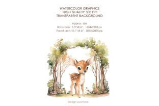 Watercolor Cute Woodland Animals Graphic AI Illustrations By Aquarelle Space 5