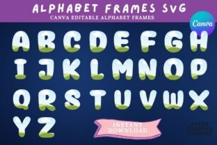 Alphabet Photo Canva Frames Graphic Print Templates By Paper Clouds Studio 1