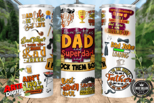 Dad Father's Day Tumbler PNG Dad Tumbler Graphic Print Templates By Arte Digital Designs 2