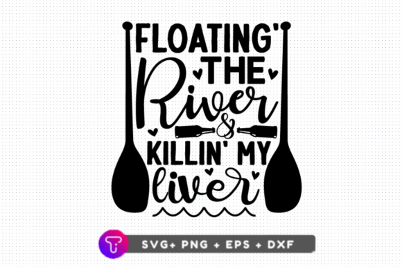 Floating the River Graphic Crafts By TinyactionShop