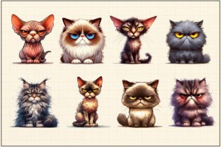 Grumpy Cat Sublimation Clipart Graphic Illustrations By DS.Art 3