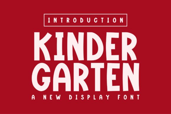 Kindergarten Display Font By BlackCraft