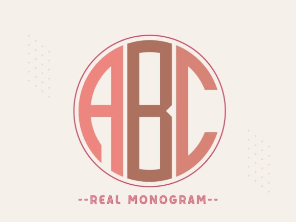 Real Monogram Display Font By MaxArt
