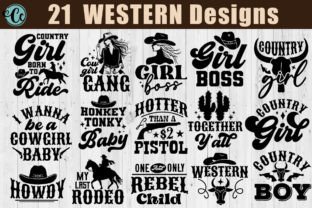 Western Quotes Svg Bundle, Country Svg Graphic Crafts By Crazy Craft 1