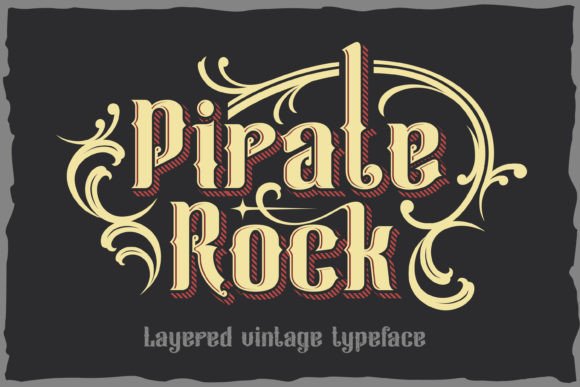 Pirate Rock Decorative Font By Fractal font factory