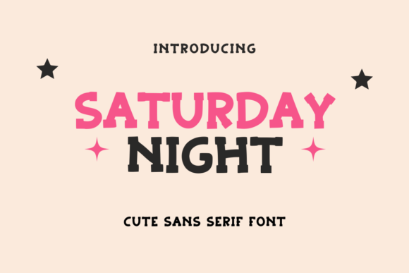 Saturday Night Slab Serif Font By SiapGraph