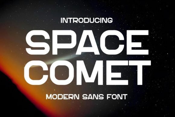 Space Comet Sans Serif Font By Pian45