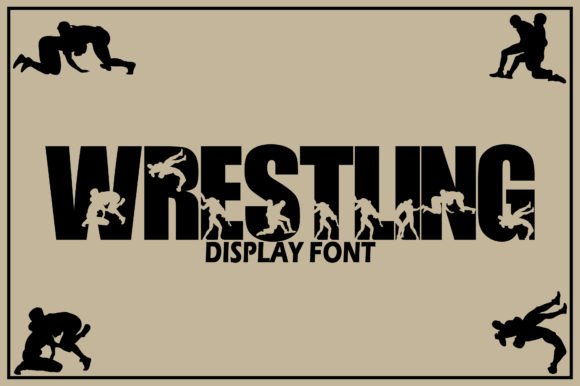 Wrestling Display Font By AvocadoSVG