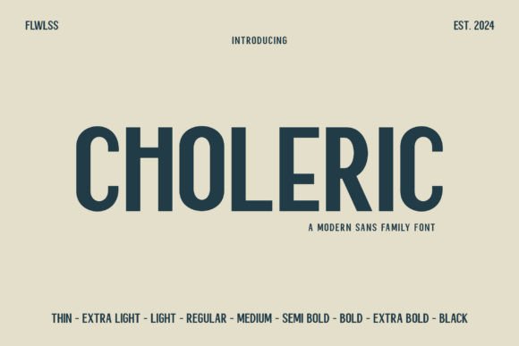 Choleric Fontes Sans Serif Fonte Por Flawless And Co
