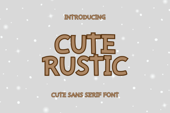 Cute Rustic Sans-Serif-Schriftarten Schriftart Von SiapGraph