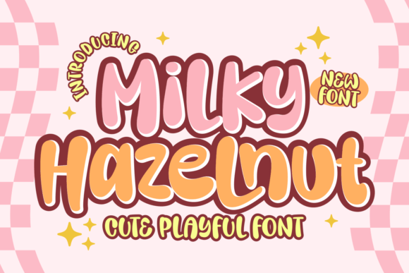 Milky Hazelnut Display Font By Dreamink (7ntypes)
