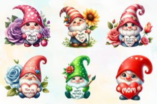 Mother's Day Gnomes Clipart PNG Graphic Illustrations By RobertsArt 2