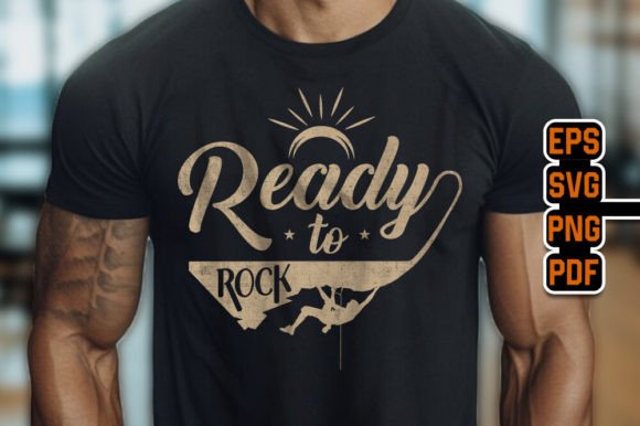 Rock Climbing T-Shirt Design Tee Shirt Graphic T-shirt Designs By TeeBundle