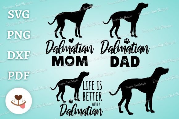 Dalmatian Dog Svg Bundle Graphic Crafts By Doggie Art Delight