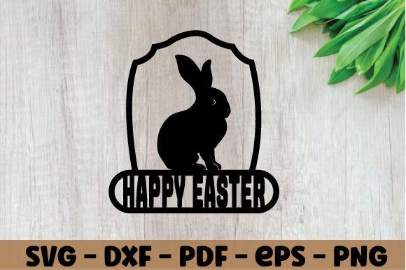 Happy Easter Metal Wall Art Laser Svg Graphic 3D SVG By MetalArt