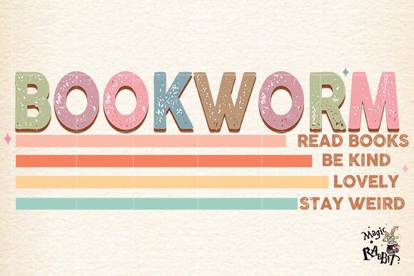 Bookish Png ,Bookworm,Book Lover PNG Graphic Illustrations By Magic Rabbit