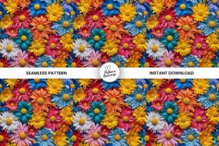 Spring Daisy Paper Craft Flower Patterns Graphic Patterns By Pattern Universe 4