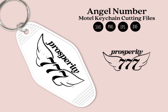 Angel Number Motel Keychain SVG PNG DXF Graphic Crafts By planstocraft