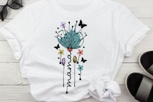 Mama Flower Popular T Shirt Design Graphic T-shirt Designs By syedafatematujjuhura 1