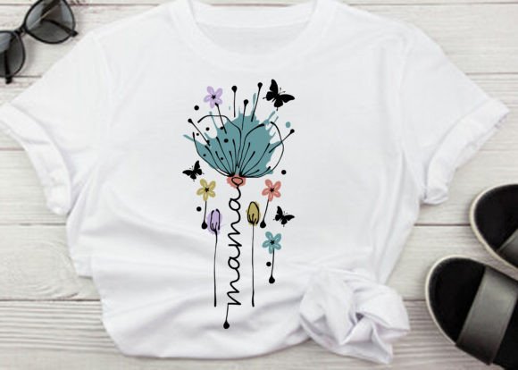 Mama Flower Popular T Shirt Design Grafika Projekty Koszulek Przez syedafatematujjuhura