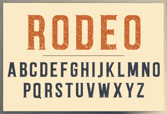Rodeo Sans Serif Font By GraphicsNinja