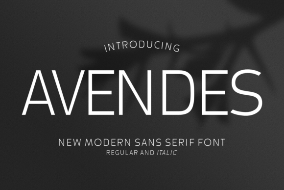 Avendes Sans Serif Font By Riman (7NTypes)