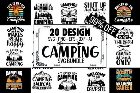 Camping SVG Bundle Camp Sayings Bundle Graphic Crafts By GraphMagic