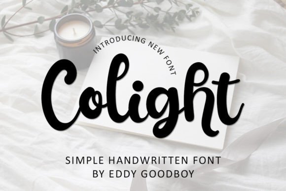 Colight Script & Handwritten Font By Eddygoodboy