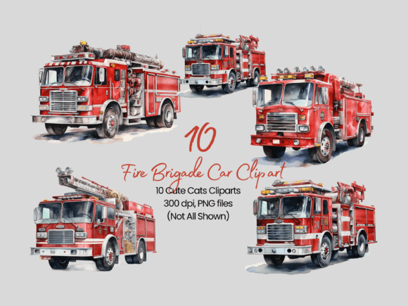 Fire Brigade Clipart Grafik KI Grafiken Von Haha_Hub