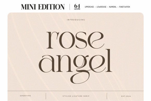 Rose Angel Fontes Serif Fonte Por Taboja Studio