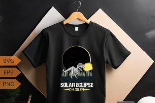 T-rex Solar Eclipse 2024 Ohio T-Shirt Graphic T-shirt Designs By mizanrahmanmiraz 4