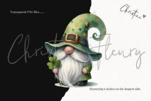 Watercolor St Patrick Gnomes Clipart Grafica Illustrazioni Stampabili Di Christine Fleury 3