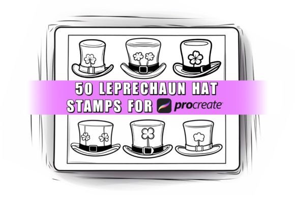 50 Leprechaun Hat Procreate Stamps Brush Graphic Brushes By ProcreateSale