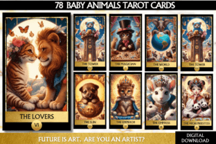 Baby Animals Tarot Deck Cute Animals Png Illustration Illustrations AI Par Rewardy Game 1