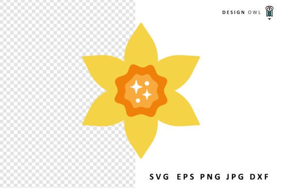 Daffodil - Spring Flower SVG Graphic Crafts By Design Owl