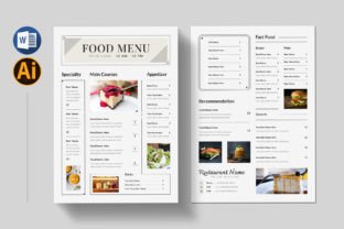 Food Menu Graphic Print Templates By Pixelpick 1