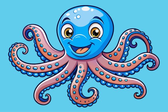 Illustration of a Octopus Graphic Illustrations By Creative Designs