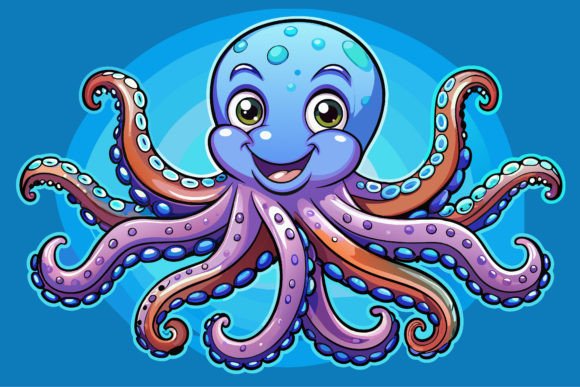 Illustration of a Octopus Graphic Illustrations By Creative Designs