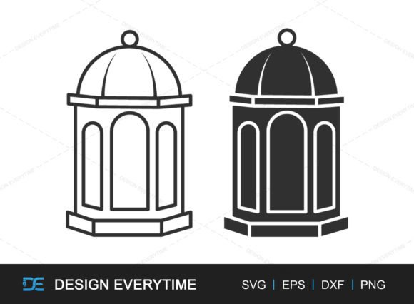 Ramadan Lamp SVG Design for Islamic Art Grafik Plotterdateien Von DesignEverytime