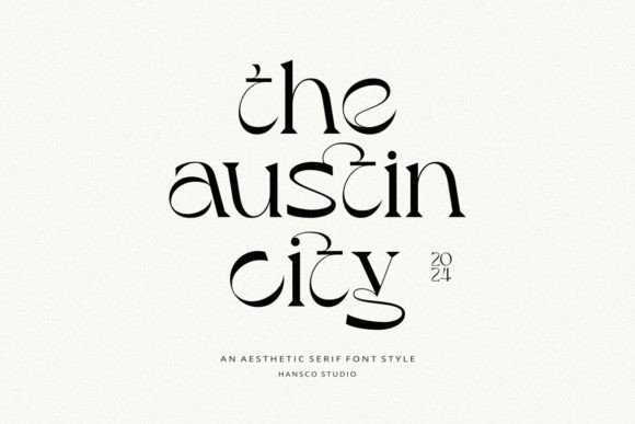 Austin City Serif Font By HansCo
