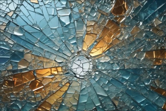 Cracked Glass Texture Graphic Backgrounds By Forhadx5
