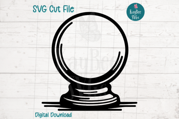 Crystal Ball SVG Cut File Graphic Illustrations By kaybeesvgs