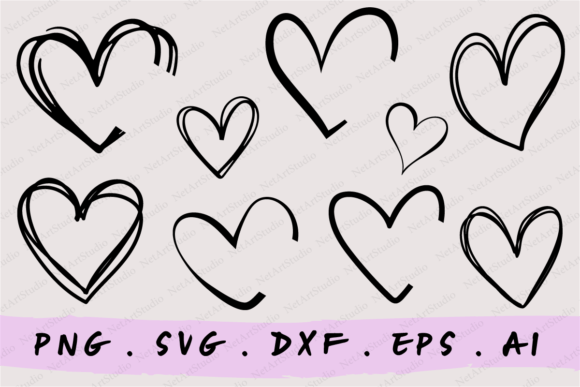 Heart Svg Bundle | Heart Svg Graphic Crafts By NetArtStudio