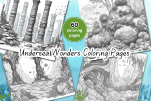 Undersea Wonders Coloring Pages Graphic Coloring Pages & Books Adults By Coffee mix 3