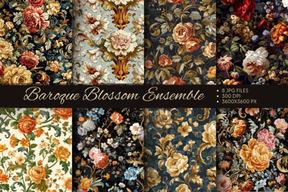 Baroque Blossom Ensemble Gráfico Fondos Por All_Design98