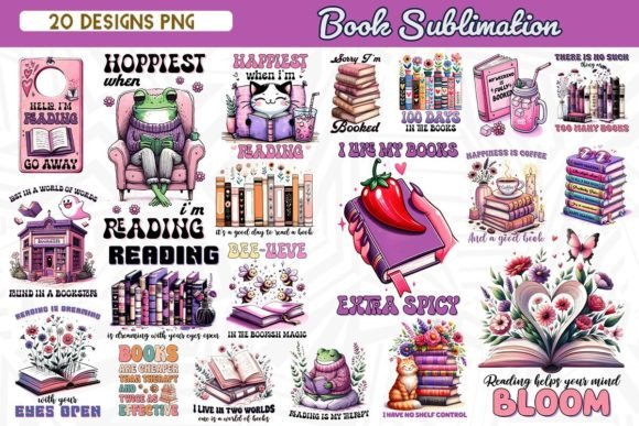 Book Sublimation Bundle Bundle By Zanynoti
