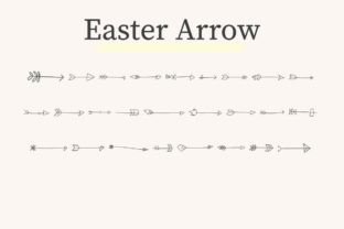 Easter Arrow Dingbats Font By CraftedType Studio 1