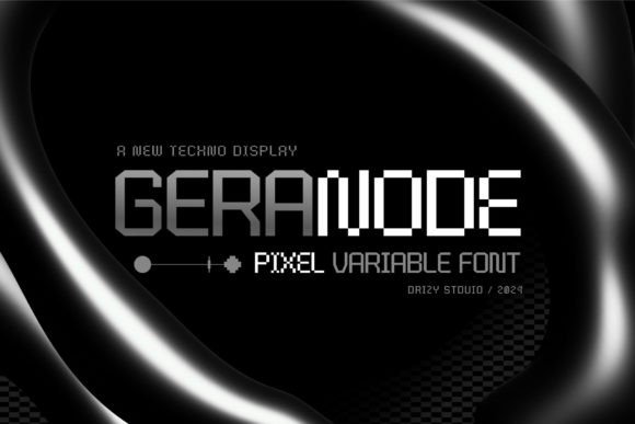 Geranode Display Font By Drizy Studio
